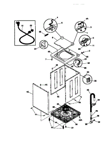 02 - Cabinet / Top parts for Frigidaire Washer WWX233YBD2 from AppliancePartsPros.com