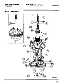 04 - Transmission parts for Frigidaire Washer WWX233RBS1 from AppliancePartsPros.com