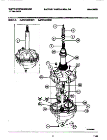 04 - Transmission parts for Frigidaire Washer WWX433RBD1 from AppliancePartsPros.com