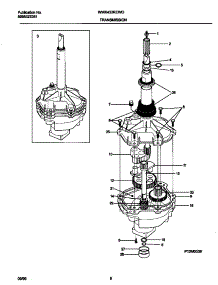 04 - Transmission parts for Frigidaire Washer WWX433REW0 from AppliancePartsPros.com