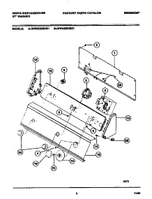 05 - Console & Controls parts for Frigidaire Washer WWX433RBD1 from AppliancePartsPros.com
