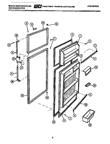 02 - Door Parts parts for Frigidaire Refrigerator RT194KCH0 from AppliancePartsPros.com