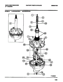 04 - Transmission parts for Frigidaire Washer WWX443YBW1 from AppliancePartsPros.com
