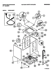 02 - Cabinet, Top Panel, Base parts for Frigidaire Washer WWX645JBS1 from AppliancePartsPros.com