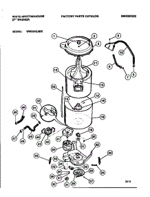 03 - Tubs, Hoses, Motor parts for Frigidaire Washer WWX645JBS1 from AppliancePartsPros.com
