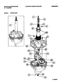 04 - Transmission parts for Frigidaire Washer WWX645JBS1 from AppliancePartsPros.com