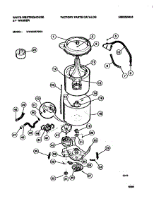 03 - Tubs, Hoses, Motor parts for Frigidaire Washer WWX645PBS1 from AppliancePartsPros.com