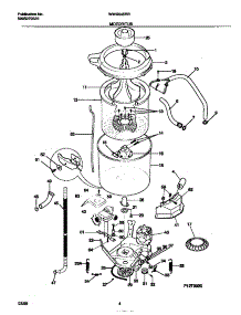 03 - Motor / Tub parts for Frigidaire Washer WWX645RBW4 from AppliancePartsPros.com