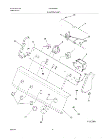 09 - Control Panel parts for White Westinghouse Washer WWX645RES1 from AppliancePartsPros.com