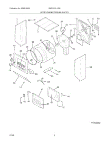 03 - Upper Cabinet / Drum Heater parts for White Westinghouse Washer Dryer Combo SWSG1031HQ0 from AppliancePartsPros.com