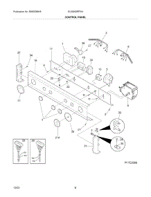 07 - Control Panel parts for White Westinghouse Washer Dryer Combo WLSG62RFW4 from AppliancePartsPros.com
