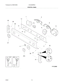 07 - Control Panel parts for White Westinghouse Washer Dryer Combo WLXG42REW4 from AppliancePartsPros.com