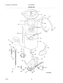 11 - Motor / Tub parts for White Westinghouse Washer Dryer Combo WLXG42REW4 from AppliancePartsPros.com