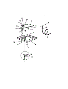 03 - Top Panel parts for Frigidaire Washer LA550EXD2 from AppliancePartsPros.com