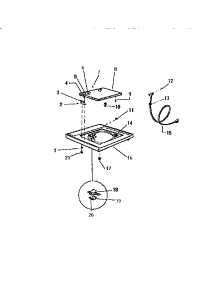 03 - Top Panel parts for Frigidaire Washer LA400JXH3 from AppliancePartsPros.com