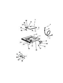 03 - Top Panel parts for Frigidaire Washer LA600JXD3 from AppliancePartsPros.com