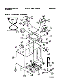 02 - Cabinet, Top Panel, Base parts for Frigidaire Washer LA650AXW3 from AppliancePartsPros.com