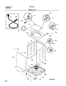 03 - Cabinet / Top parts for White Westinghouse Washer SWS1549AS2 from AppliancePartsPros.com
