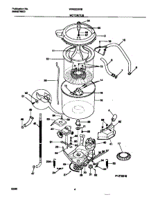 03 - Motor / Tub parts for Frigidaire Washer WWS233RBD2 from AppliancePartsPros.com