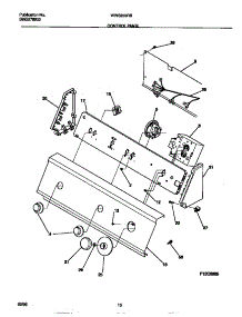05 - Control Panel parts for Frigidaire Washer WWS233RBD2 from AppliancePartsPros.com