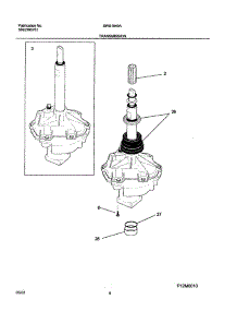 07 - Transmission parts for White Westinghouse Washer SWS1549AS2 from AppliancePartsPros.com