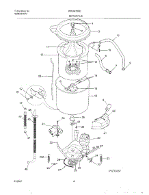 05 - Wshr Mtr,Hose parts for White Westinghouse Washer WWX433REW1 from AppliancePartsPros.com