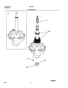 07 - Transmission parts for White Westinghouse Washer SWX703AQ2 from AppliancePartsPros.com