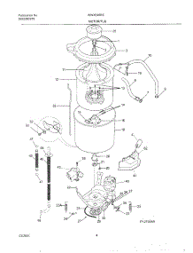 05 - Wshr Mtr,Hose parts for White Westinghouse Washer WWX645RET1 from AppliancePartsPros.com
