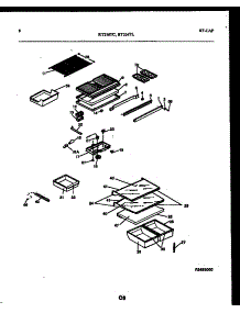 05 - Shelves And Supports parts for Frigidaire Refrigerator RT216TLW0 from AppliancePartsPros.com