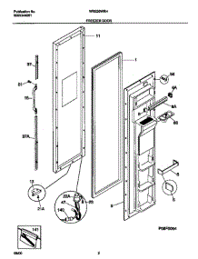 White-Westinghouse White-Westinghouse / Refrigerator - P5995344081 Freezer Door parts for White Westinghouse Refrigerator WRS20WRHW5 from AppliancePartsPros.com