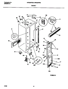 04 - Cabinet parts for Frigidaire Refrigerator WRS22PRBD1 from AppliancePartsPros.com