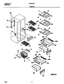 White-Westinghouse White-Westinghouse / Refrigerator - P5995344081 Shelves parts for White Westinghouse Refrigerator WRS20WRHW5 from AppliancePartsPros.com