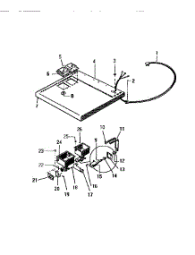 03 - Top  Panel parts for Frigidaire Washer LT800EXF1 from AppliancePartsPros.com