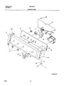 09 - Control Panel parts for White Westinghouse Washer SWS1549AQ2 from AppliancePartsPros.com