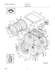 05 - Cabinet / Top parts for White Westinghouse Washer WTF330HS2 from AppliancePartsPros.com