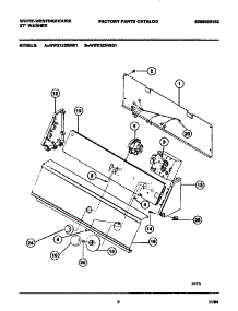 05 - Console & Controls parts for Frigidaire Washer WWX123RBW1 from AppliancePartsPros.com