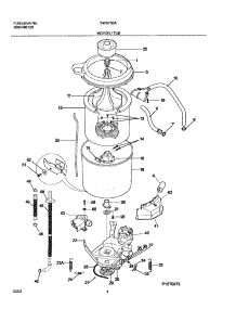 05 - Motor  /  Tub parts for White Westinghouse Washer SWX703AS2 from AppliancePartsPros.com