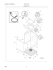03 - Cabinet / Top parts for White Westinghouse Washer WWX121ES0 from AppliancePartsPros.com