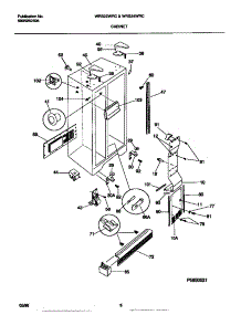 04 - Cabinet parts for Frigidaire Refrigerator WRS22WRCW2 from AppliancePartsPros.com