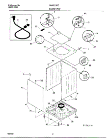 02 - Cabinet / Top parts for Frigidaire Washer WWX223REW1 from AppliancePartsPros.com