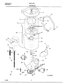 04 - Motor / Tub parts for Frigidaire Washer WWX223REW1 from AppliancePartsPros.com