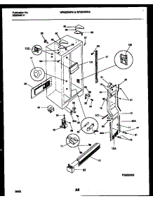 04 - Cabinet Parts parts for Frigidaire Refrigerator WRS24WRAW1 from AppliancePartsPros.com