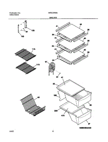 09 - Shelves parts for White Westinghouse Refrigerator WRS23W0AQ4 from AppliancePartsPros.com