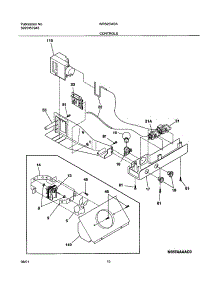 11 - Controls parts for White Westinghouse Refrigerator WRS23W0AQ1 from AppliancePartsPros.com