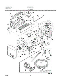 19 - Ice Maker parts for White Westinghouse Refrigerator WRS23MW3AQ4 from AppliancePartsPros.com