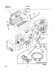 19 - Ice Maker parts for White Westinghouse Refrigerator WRS23W0AQ1 from AppliancePartsPros.com