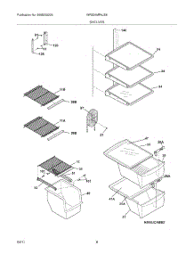 09 - Shelves parts for White Westinghouse Refrigerator WRS26MR4JS8 from AppliancePartsPros.com
