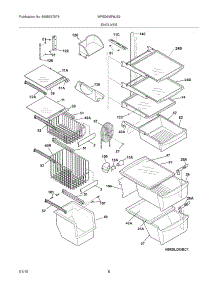 09 - Shelves parts for White Westinghouse Refrigerator WRS26MF8JS2 from AppliancePartsPros.com