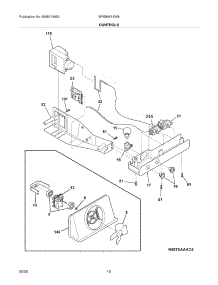 11 - Controls parts for White Westinghouse Refrigerator WRS6W1EW8 from AppliancePartsPros.com