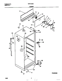 03 - Cabinet parts for Frigidaire Refrigerator WRT13CGBZ2 from AppliancePartsPros.com